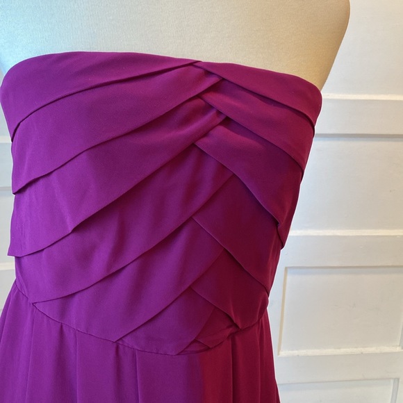 NWT Express Magenta Strapless Dress, Size 8 - Picture 9 of 11
